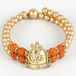 Om Pearl Bracelet Rakhi & Kaju Katli Box | Swadesiicart