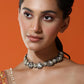 Women's Rhodium-Plated Necklace - Ruby Raang | Swadesiicart