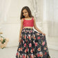 Aayaa Designer Embroidery Thread With Sequance Work Kids Lehenga Choli - Multi Color