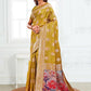Shree Shyam Fashion Linen Cotton Mhendi Green Saree