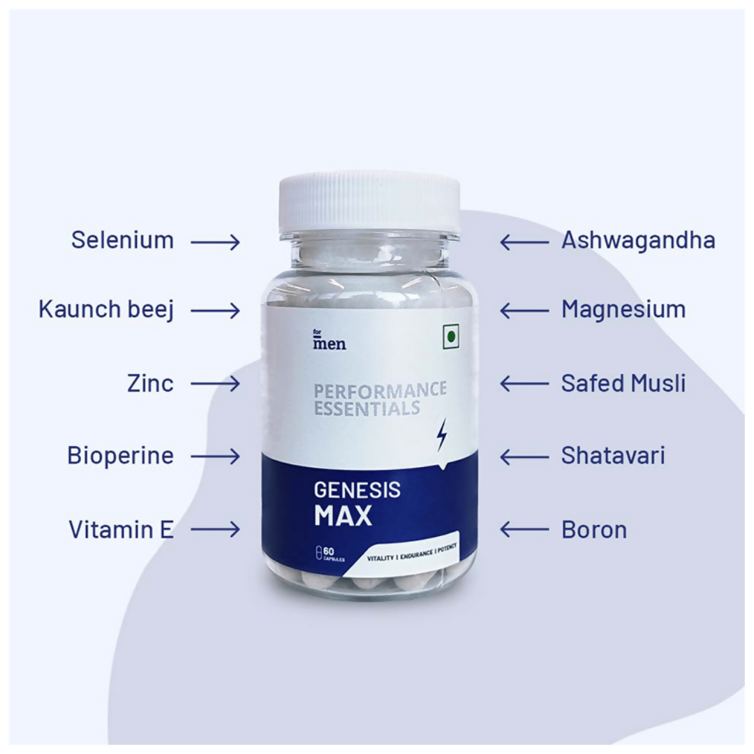 ForMen Genesis Max Performance Essentials Capsules | Swadesiicart