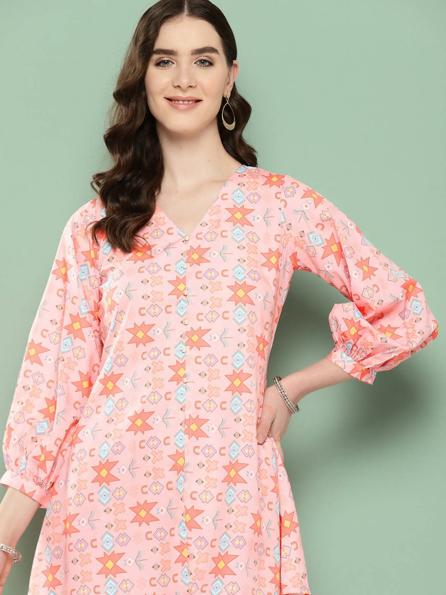 Ahalyaa Women's Traditional Wear Co-ods - Pink