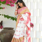 Beatitude White Cotton Handloom Jamdani Saree