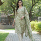 BulBul Fashionista Green Floral Cotton Kurta Set with Dupatta - Swadesiicart