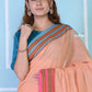 Very Much Indian Traditional Patteda Anchu Ilkal Handloom Saree - Peach Tone | Swadesiicart