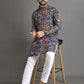 Anaita Multicolor Printed Cotton Straight Kurta