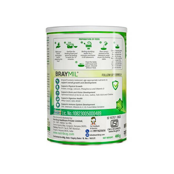 Braymil Follow Up Formula 3 Powder From 12 Months & Above | Swadesiicart