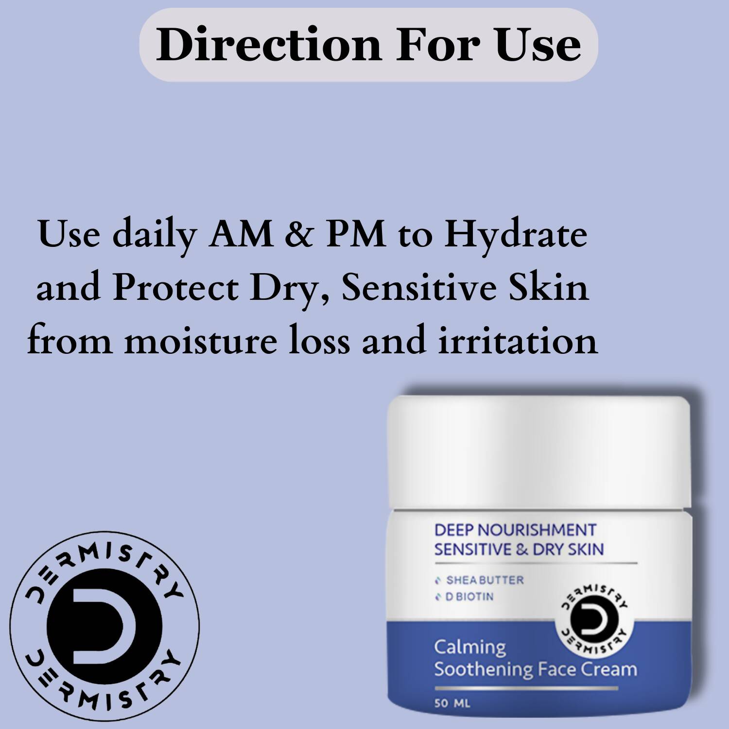 Dermistry Sensitive & Dry Skin Body Wash & Face Cream - Swadesiicart