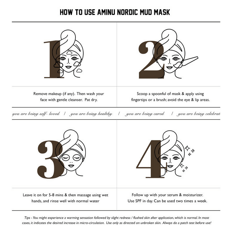 Aminu Nordic Mud Mask For Instant Glow & Polishing | Swadesiicart