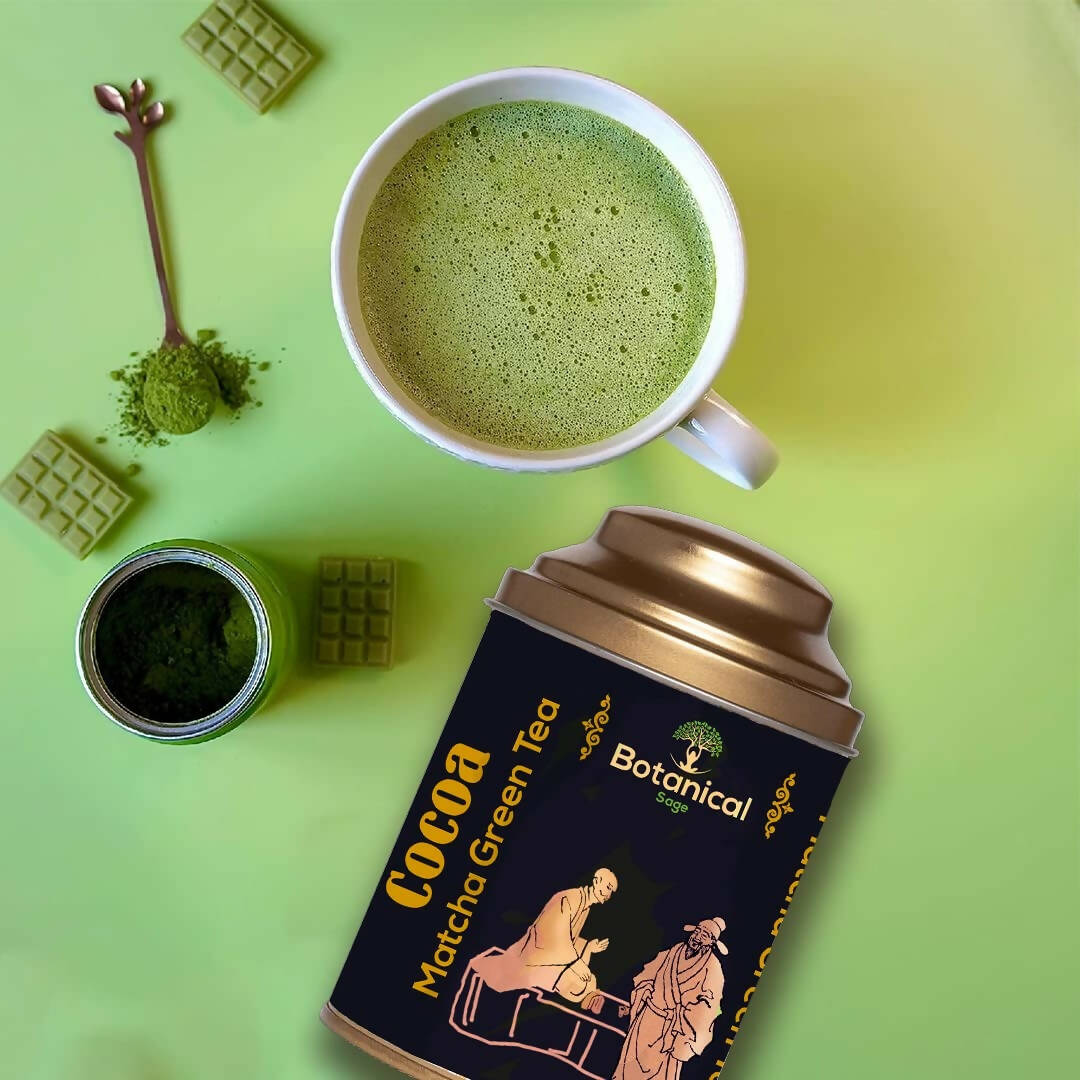 Botanical Sage Cocoa Matcha Green Tea | Swadesiicart