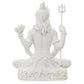 eCraftIndia White Polyresin Lord Shiva Statue - Swadesiicart