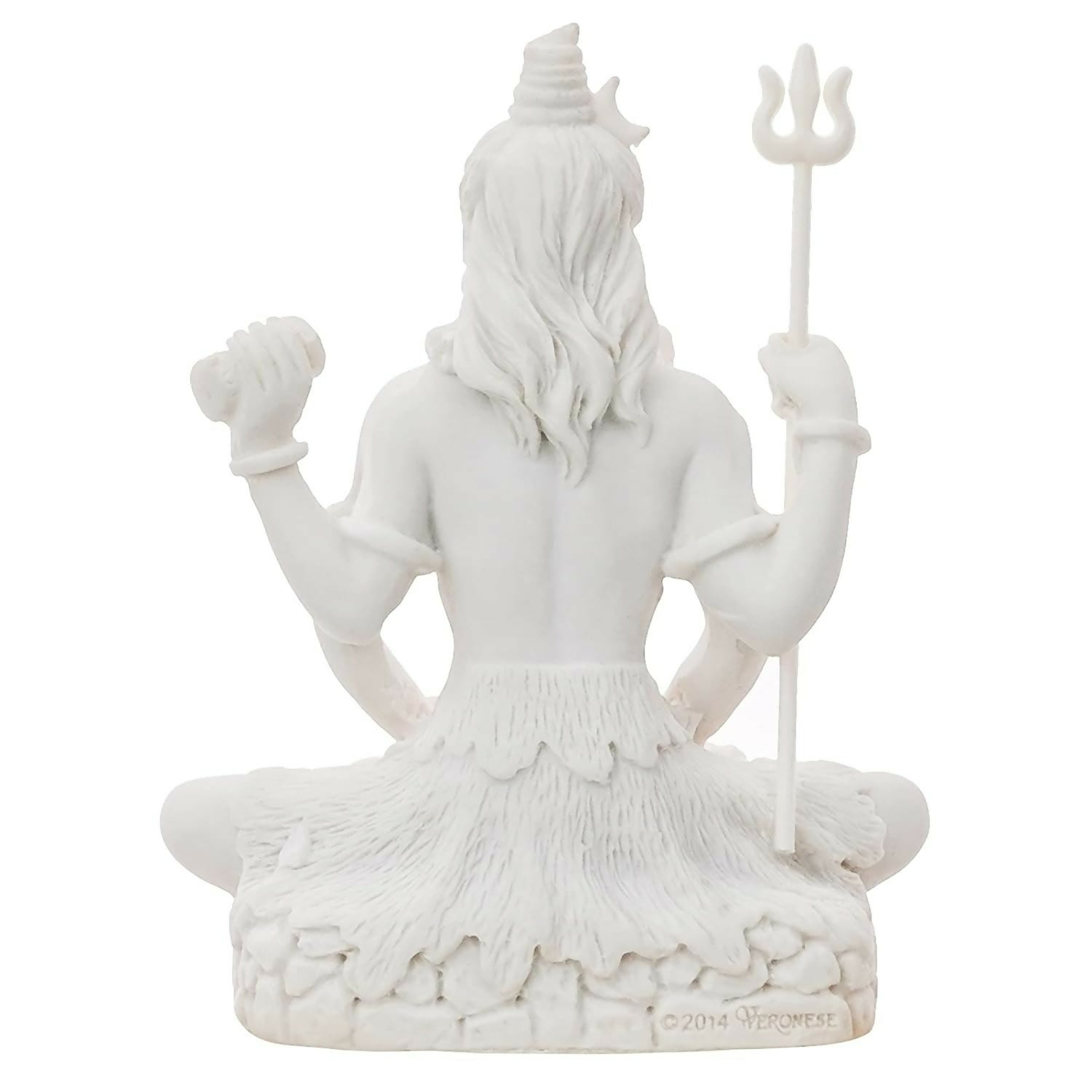 eCraftIndia White Polyresin Lord Shiva Statue - Swadesiicart