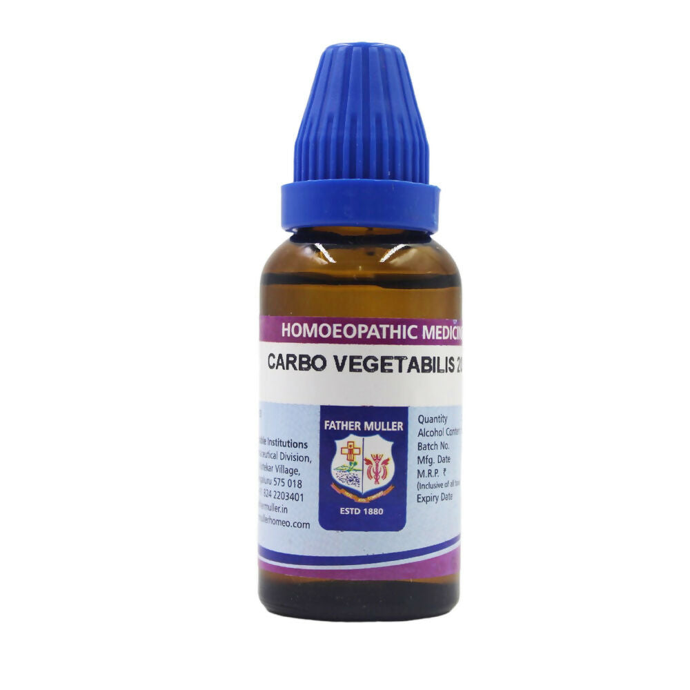 Father Muller Carbo Vegetabilis Dilution - Swadesiicart