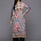 Ahalyaa Women's Traditional wear Kurta - Grey | Swadesiicart