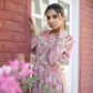 Vaasva Women Pink Muslin Floral Printed Knee Length Dress | Swadesiicart