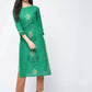 Aniyah Cotton Block Printed Turquoise Color Straight Kurta (AN-130K)