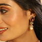 Nuyug 22K Gold Plated Radiant Sage Stone Kundan Necklace | Swadesiicart