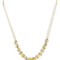 Gold-Polished White Kundan-Studded Pearl Beaded Matha Patti - Ruby Raang | Swadesiicart