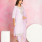 Ethnic Festive Wear Chanderi Pink Stitched Suit With Dupatta - Tanisha | Swadesiicart