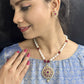 J Pearls Rinay Pearl Necklace Set - Swadesiicart