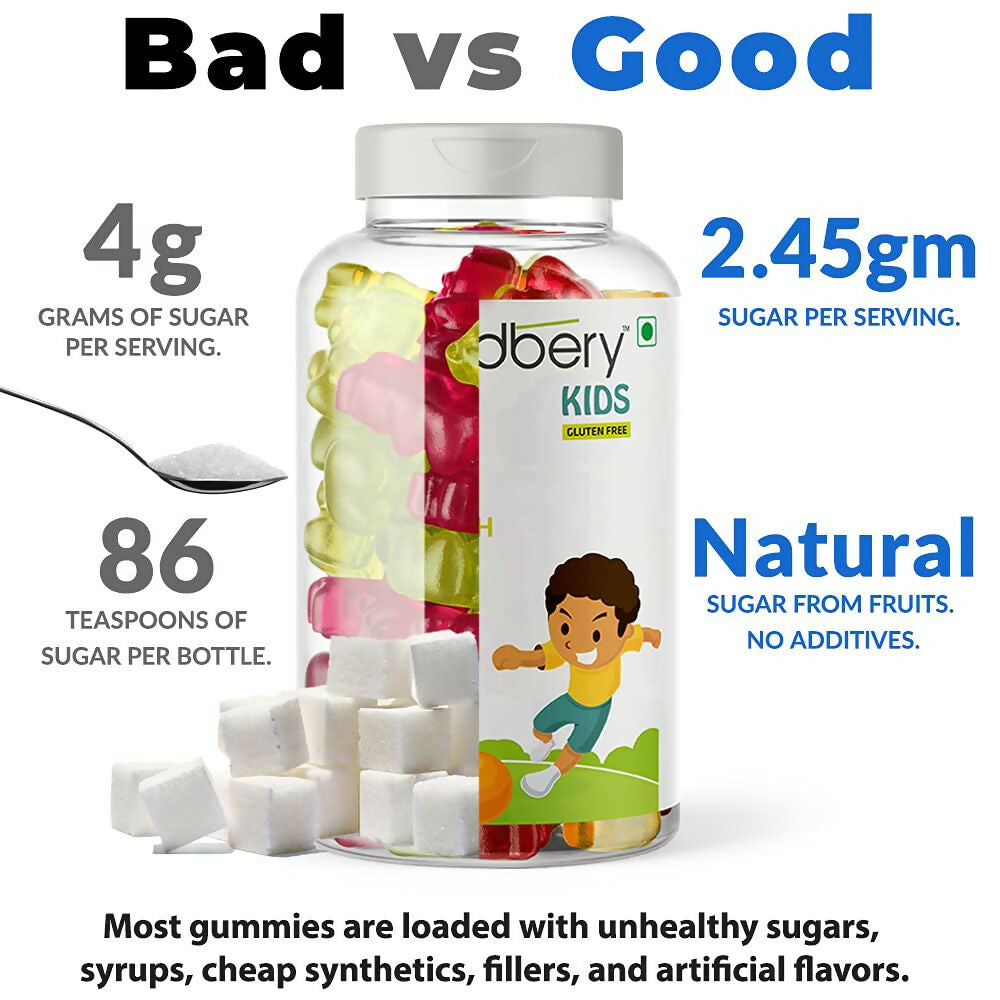 Meadbery Kids Calcium With Vitamin D Gummy - Swadesiicart