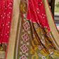 Shree Shyam Fashion Pochampalli Silk Red Saree