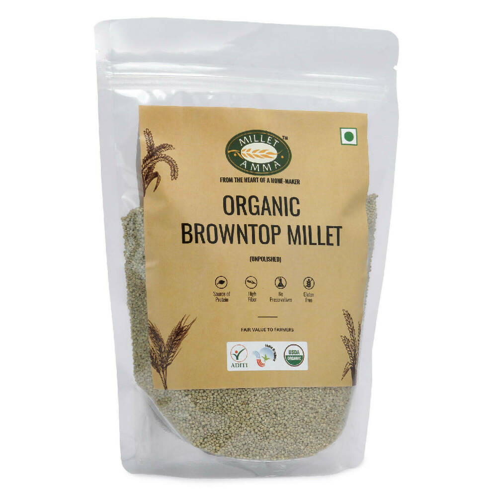 Millet Amma Organic Browntop Millet Grains - Swadesiicart