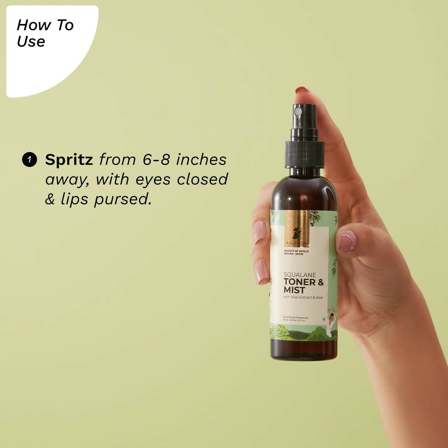 Pilgrim Spanish Face Toner For Glowing Skin, Refreshes & Hydrates Skin, Open Pores Tightening, Acne Prone Skin - Swadesiicart