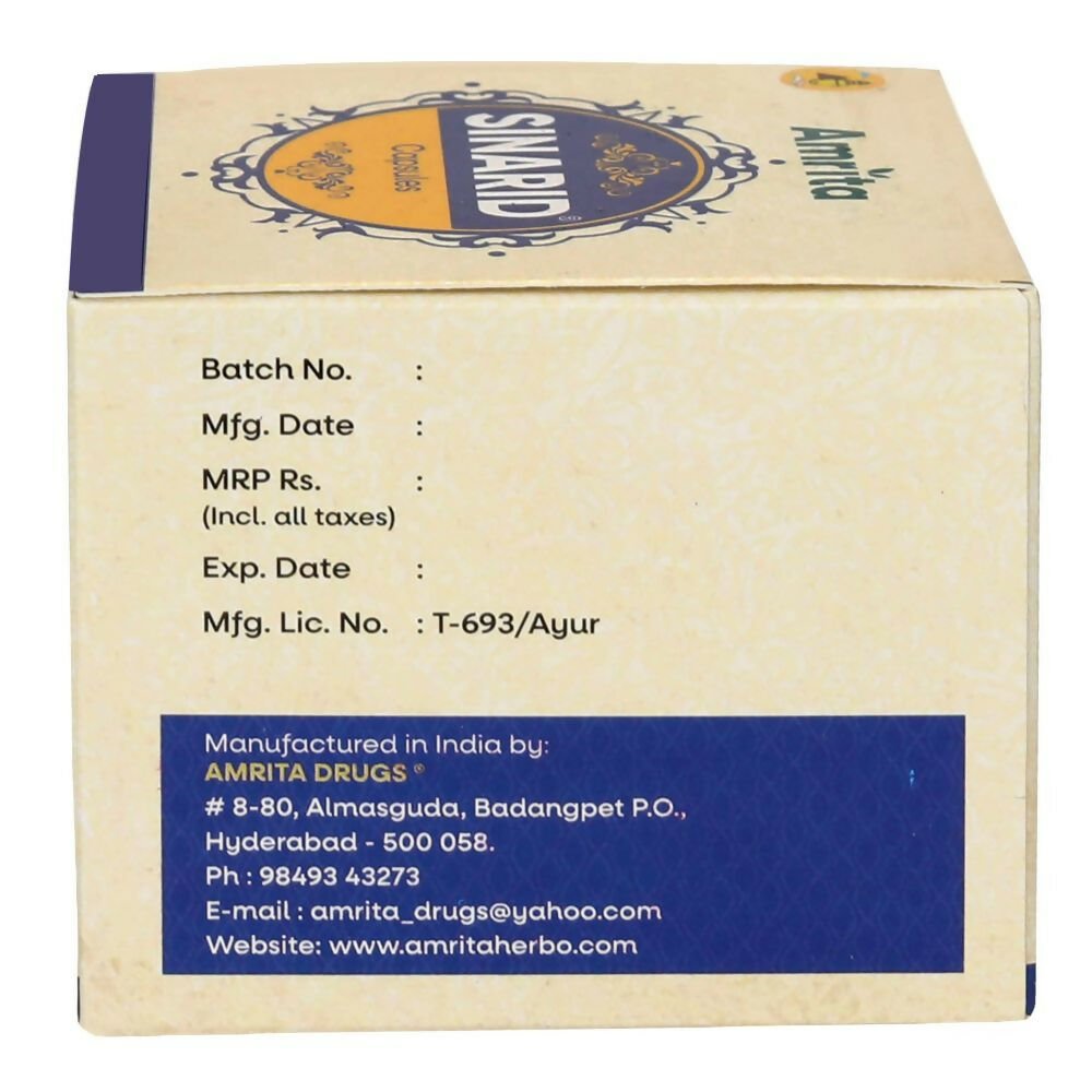 Amrita Sinarid Capsules - Swadesiicart