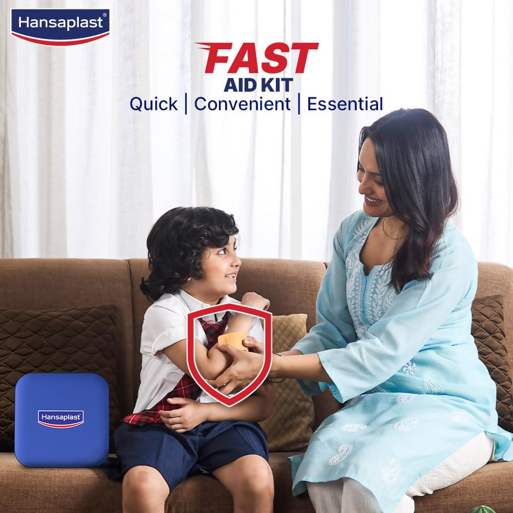 Hansaplast Fast Aid Kit for Wounds & Bruises | Swadesiicart