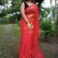 Exclusive Collection Red Beautiful Cotton Silk Saree - Swadesiicart