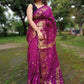 Exclusive Collection Purple Beautiful Cotton Silk Saree - Swadesiicart