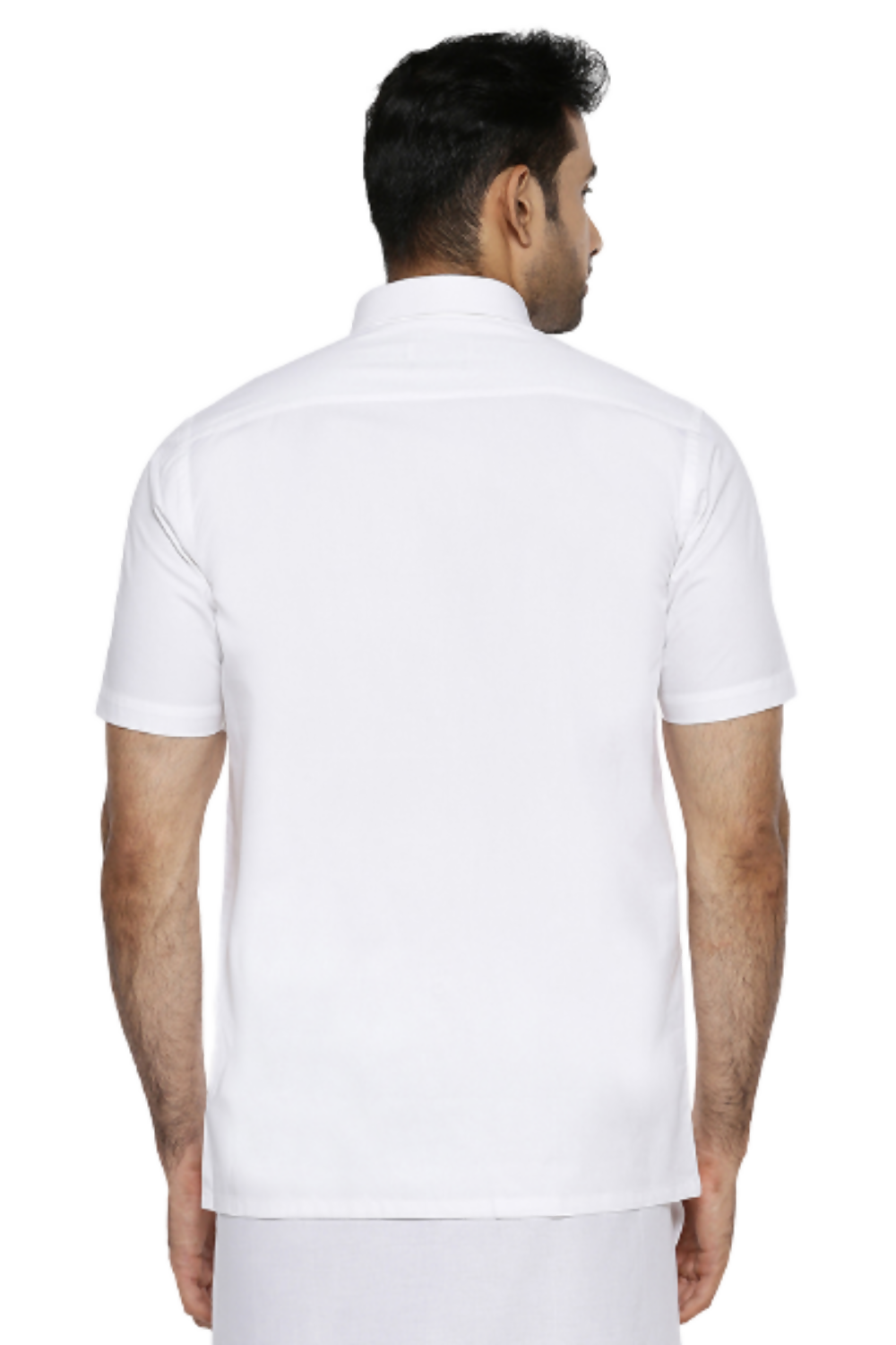 Ramraj Cotton Mens Half Sleeve White Shirt Plus Size - Cool Cotton | Swadesiicart