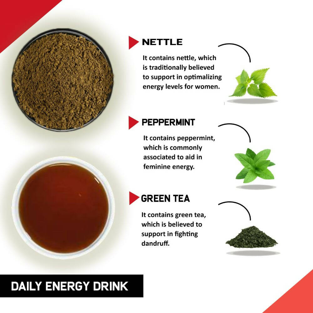 Justvedic Daily Energy Drink Mix - Swadesiicart