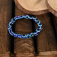 NVR Men & Women Black & Blue Evil Eye Elasticated Bracelet - Swadesiicart