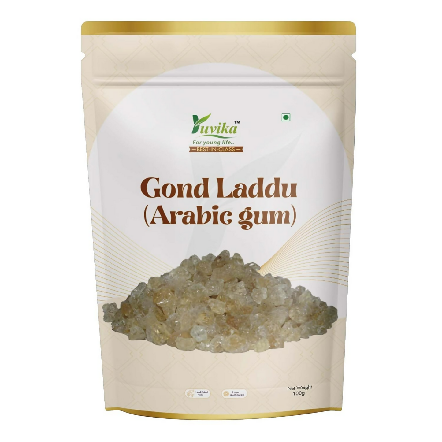 Yuvika Gond Batan - Gond Ladoo - Acacia Arabica Wild - Arabic Gum | Swadesiicart