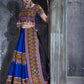 AI Fashion Blue Art Silk Designer Navratri Lehenga Choli Collection