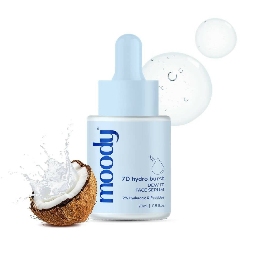 Moody 7D Hydro Burst Face Serum with 2% Hyaluronic & Peptides - Swadesiicart