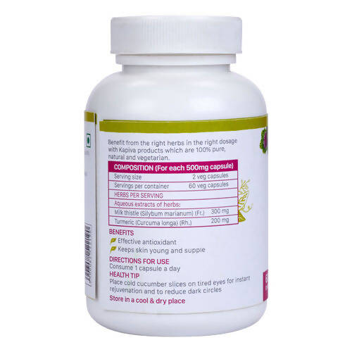 Kapiva Ayurveda Milk Thistle Plus Anti-Aging Capsules | Swadesiicart