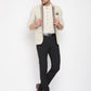 Even Apparels Beige Linen Men Woven Nehru Jacket | Swadesiicart