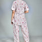 Morchari Digital Print Semi Muslin Co-Ord Set Top & Trouser-Multicolor - Swadesiicart