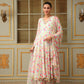 Pomcha Jaipur Pink Saadgi Gulistan Anarkali Set | Swadesiicart