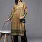 Ahalyaa Women's Traditional wear Kurta - Mustard | Swadesiicart