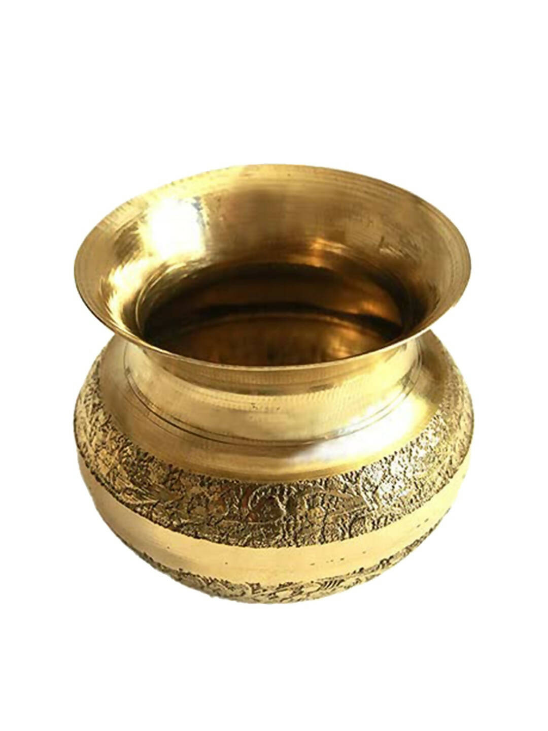 PujaNPujari Gold-Toned Brass Pooja Kalash Lota | Swadesiicart
