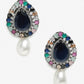 Multicoloured Contemporary Studs Earrings - Ruby Raang - Swadesiicart