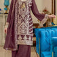 Anaita Brown Vichitra Simar With Embroidery Coding Sequence Stitched Salwar Suit