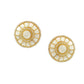 Women's Kundan Pearl earrings - Ruby Raang | Swadesiicart