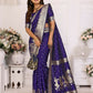 Anaita Navy Blue kochi Silk With Bandhej Weaving Saree With Blouse