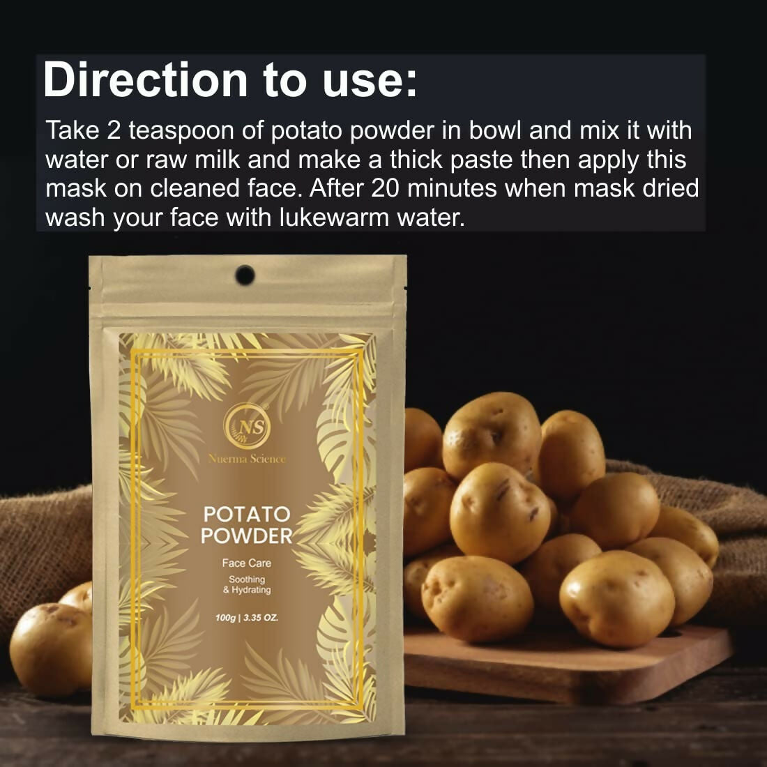 Nuerma Science Natural Potato Powder for Healthy Skin Lightening | Swadesiicart