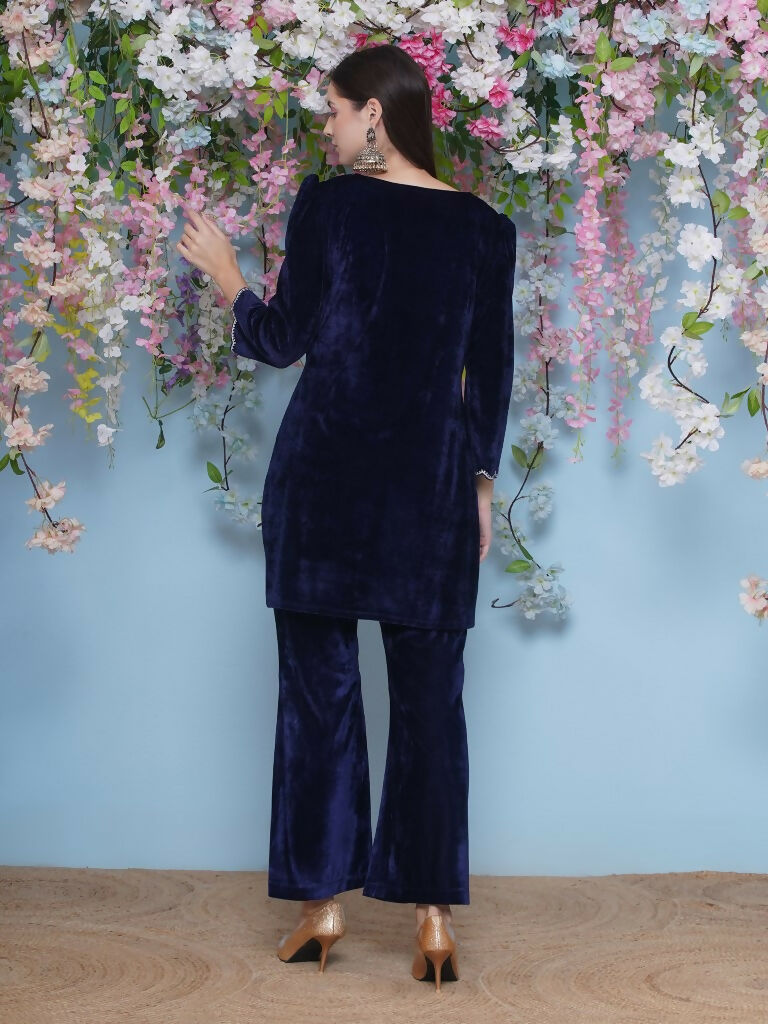 Joban Fashion Navy Blue Coord Set with inner - Swadesiicart